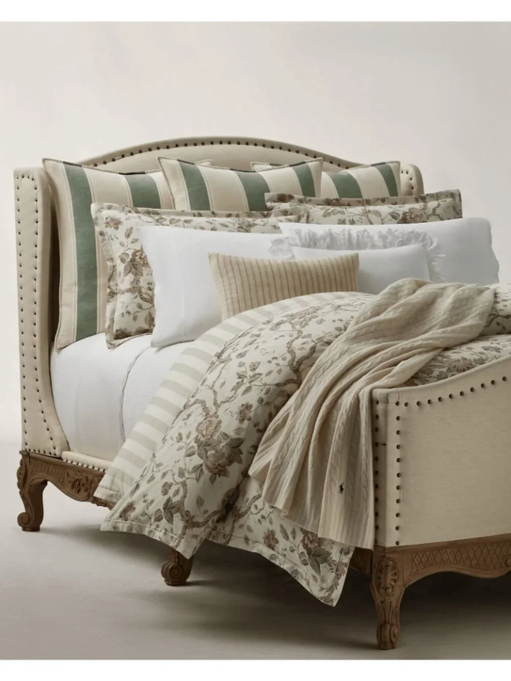NWT Ralph Lauren Elsie Duvet Cover True Cream Size King